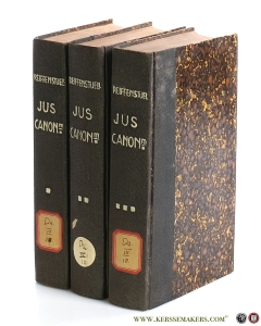 Jus Canonicum Universum Juxta Titulos Decretalium in Quaestiones Distributum. Editio compendiaria, ad usum seminariorum [ 3 volumes ]. — Reiffenstuell, Anacleto.