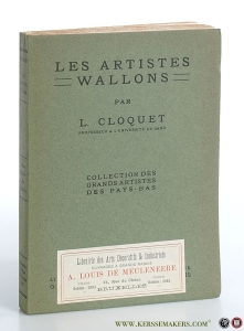 Les Artistes Wallons. — Cloquet, L.
