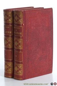 Oeuvres completes de Molière. Nouvelle édition. La seule complète en 2 volumes in-12. Ornée de 10 Portraits en pied coloriés. Dessins par Geffroy & H. Allouard. [ 2 volumes ]. — Molière, De.
