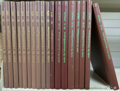 Archiv für lebensmittelhygiene. insbesondere für fleisch-, fisch-, und milchhygiene... band 16 - 26, 27/28 - 39/40. — N/A