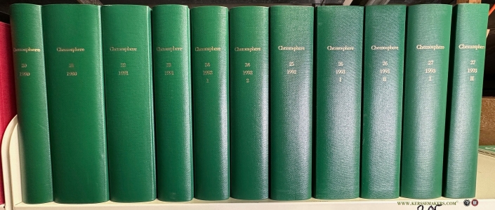 Chemosphere. vols 20-27. 8 vols in 11. — N/A