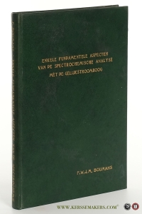 Enkele fundamentele aspecten van de spectrochemische analyse met de gelijkstroomboog. — Boumans, Paul Willy Joseph Maria.