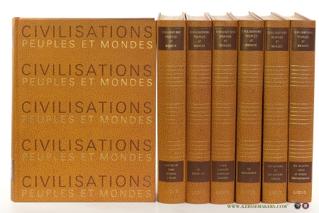 Civilisations Peuples et Mondes. Esquisse d'une théorie des civilisations [ 7 volumes ]. 1 & 2. L'antiquité. 3. Le moyen âge. 4. L'Asie, l'Afrique, l'Amérique, l'Océanie. 5. La Renaissance. 6. Dix-septième et dix-huitième siècles. 7. Dix-neuvième siècle et époque contemporaine. — Huyghe, René (intr.).