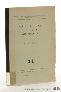 Kleine Beiträge zur Churritischen Grammatik. — Friedrich, Johannes.