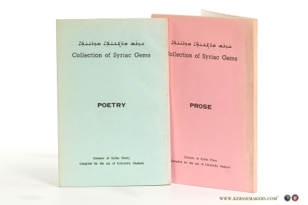 Collection of Syriac Gems. Poetry & Prose [ 2 books ]. Extracts of Syriac Poetry / Prose Compiled for the use of University Students. — William, Thomas (ed).