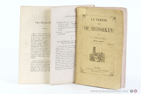 La vérité sur Op, Signorken! 2e édition. — Hermans, V.