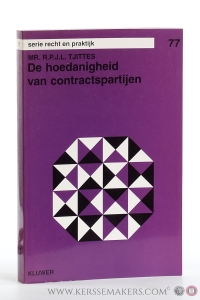 De hoedanigheid van contractspartijen. — Tjittes, R.P.J.L.