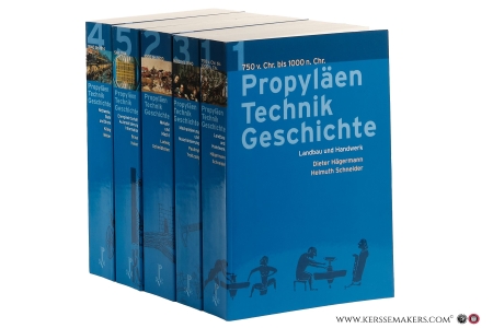 Propyläen Technikgeschichte [ 5 volumes ] 750 v. Chr. Seit 1914. 1. Landbau und Handwerk. 2. Metalle und Macht. 3. Mechanisierung und Maschinisierung. 4. Netzwerke, Stahl und Strom. 5. Energiewirtschaft. Automatisierung. Information. — König, Wolfgang (ed.).