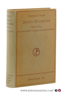 Israels Propheten. 2. verbesserte Auflage. — Duhm, Bernhard.