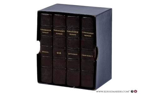 Paroissien Romain très complet approuve par S. G. Mgr Renou [ Complete set in 4 volumes ] Hiver, Printemps, Été & Automne. — Paroissien Romain N. 80.