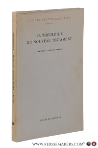 La théologie du nouveau testament. État de la question. — Schnackenburg, Rudolf.