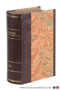 Studium Biblicum. Novi Testamenti Catholicum / Novum Testamentum Vulgatae Editionis. Tomus prior. Evangelium & Tomus alter. Apostolicum [ 2 volumes in 1 binding - Greek and Latin ]. — Hetzenauer, P. F. Michael.