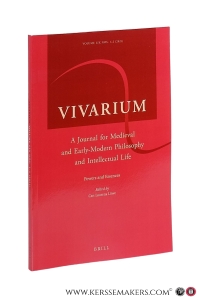 Vivarium. A Journal for Medieval and Early-Modern Philosophy and Intellectual Life. Volume 59 (2021): Issue 1-2. — Bakker, Paul J.J.M. / Christina Thomsen Thörnqvist (eds.).