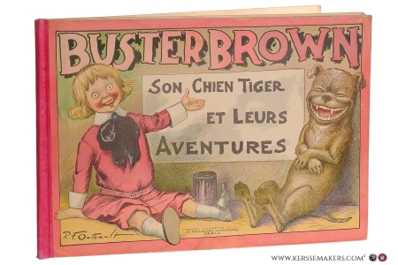 Buster Brown, son chien Tiger et leurs aventures. "Résolution: je vais être tellement sage que ma maman ne me reconnaîtra plus, alors elle ne pourra plus me corriger". — Outcault, R. F.