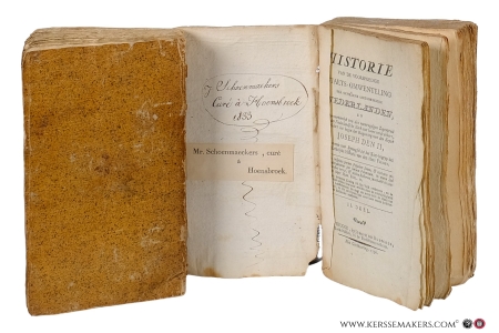 Historie van de voorspoedige staets-omwenteling der gewezene Oostenryksche Nederlanden, en voornaementlyk van den roemrugtigen zegenprael der Nederlandsche kerk over haere verdrukkers, sedert het begin der regeering van de Keyser Joseph den II., dienende voor byvoegsel tot het kort-begryp der kerkelyke historie van den heer Fleury [ 2 volumes ]. — Busscher, Joseph de.