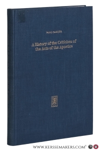 A History of the Criticism of the Acts of the Apostles. — Gasque, Ward.