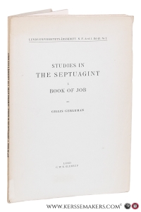 Studies in the Septuagint I. Book of Job. — Gerleman, Gillis.