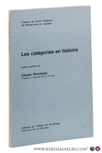 Les catégories en histoire. — Perelman, Chaïm.