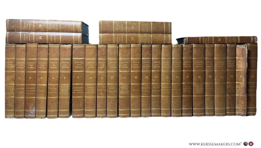 Theologiae Cursus Completus, ex tractatibus omnium perfectissimis ubique habitis, et a magna parte episcoporum necnon theologorum Europae catholicae, universim ad hoc interrogatorum, designatis, unicè confaltus, Plurimis annotantibus presbyteris ad docendos levitas pascendosve populos altè positis. [ complete set ]. — ( Migne, J.P. ) ed.