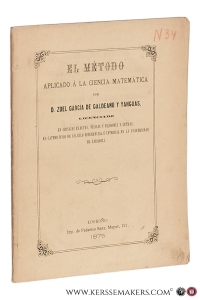 El método aplicado à la ciencia matemática. — Galdeano y Yanguas, Zoel García de.