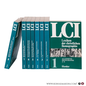 Lexikon der christlichen Ikonographie. Herausgegeben in Zusammenarbeit mit G. Bandmann, W. Braunfels, J. Kollwitz, W. Mrazek, A.A. Schmid & H. Schnell. (8 volumes). — Kirschbaum, Engelbert (ed.)