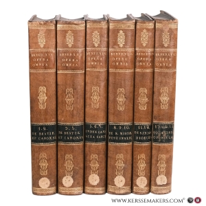 Opera Omnia in Unum Corpus Collecta, et Nunc Primum in Quindecim Tomos Distributa. Editio Novissima [ 15 volumes in 6 bindings ]. — Benedictus XIV / Benedicti XIV / Benoît XIV / Benedetto XIV / Pope Benedict XIV / Prospero Cardinalis de Lambertinis.