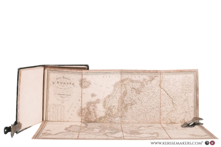 (Carte routière de l'Europe, Carte de l'Asie, Carte de l'Afrique, Carte des deux Amériques & Carte de l'Océanie comprenant la Malaisie, la Micronésie, la Mélanésie & la Polynésie) - (Suivant les dernières traités de paix pour l'instruction de la jeunesse). - The five continents bound together in a contemporary binding. — Hérisson, Eustache