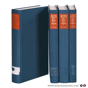 Epochen der Bibelauslegung. [ 4 volumes ] Band 1: Vom Alten Testament bis Origenes. Band 2: Von der Spätantike bis zum Ende des Mittelalters. Band 3: Renaissance, Reformation und Gegenreformation. Band 4: Von der Aufklärung bis zum 20. Jahrhundert. — Reventlow, Henning Graf.