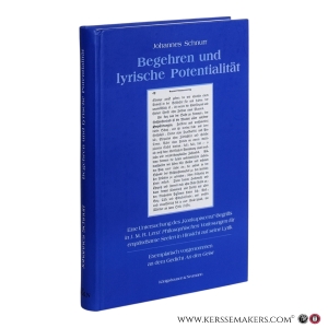 Begehren und lyrische Potentialität. Eine Untersuchung des Konkupiszenz-Begriffs in J. M. R. Lenz' Philosophischen Vorlesungen für empfindsame Seelen in Hinsicht auf seine Lyrik. Exemplarisch vorgenommen an dem Gedicht An den Geist. — Schnurr, Johannes.