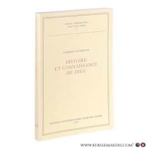 Histoire et connaissance de Dieu. — Cottier, Georges.