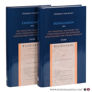 Erzählungen. Erster Theil 1810. Zweiter Theil 1811. [2 volumes]. — Kleist, Heinrich von / Nehrlich, Thomas (Hrsg.).