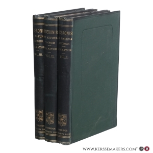 De Natura Deorum. Libri tres. With introduction and commentary. Together with a new collation of several of the English manuscripts. [3 volumes]. — Cicero, Marcus Tullius / Mayor, Joseph B. / Swainson, J.H.
