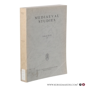 Mediaeval Studies. Volume XLIV. "Quaestiones concerning Christ" / "The De dotibus of Robert Grosseteste" / "The Episcopal Appointments in England and Wales of 1375" / "Legitimacy and Consent: Henry IV and the Lancastrian Title", et al. — Principe, Walter H. / Goering, Joseph / Lewry, P. Osmund / Davies, R. G., et al.