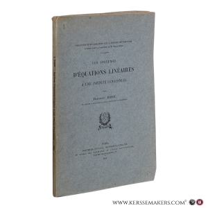 Les systèmes d’équations linéaires à une infinité d’inconnues. — Riesz, Frédéric.