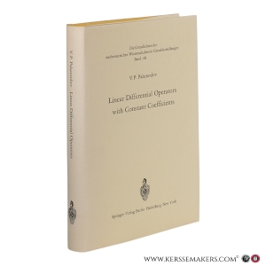 Linear Differential Operators with Constant Coefficients. — Palamodov, V. P.