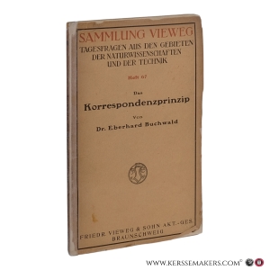 Das Korrespondenzprinzip. — Buchwald, Eberhard