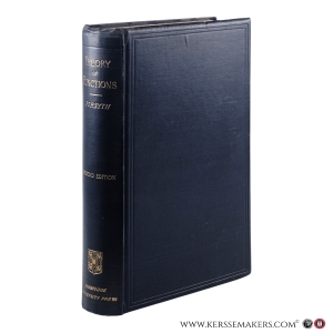 Theory of Functions of a Complex Variable. 2nd edition. — Forsyth, A.R.