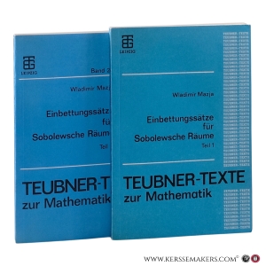 Einbettungssätze für Sobolewsche Räume. Teil 1–2 [2 volumes]. — Mazja, Wladimir.