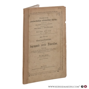 Gemeinverständliches über die sogenannte vierte Dimension. — Cranz, Carl (Julius).