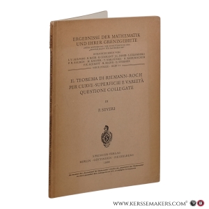 Il Teorema di Riemann–Roch per Curve, Superficie e Varietà, Questioni Collegate. — Severi, F.