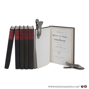 Histoire de l’Ordre de Saint-Benoît. Deuxième édition, revue et augmentée. Tome I: Origines, diffusion et constitution jusqu’au XIIe siècle. Tome II: Oeuvre civilatrice jusqu’au XIIe siècle. Tome III: Histoire externe. I. du Concordat de Worms au Concile de Trente. Tome IV: Histoire externe II. du Concile de Trente au XXe siècle. Histoire constitutionnelle. Tome V: Oeuvre civilastyrice du XIIe au XXe siècle, première partie. Tome VI: Oeuvre civilsatrice du XIIe au XXe siècle, deuxième partie. [6 volumes (of 7)]. — Schmitz, Dom Philibert.
