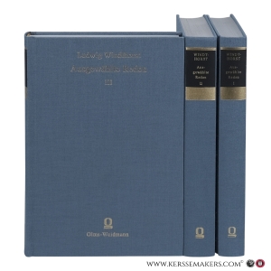 Ausgewählte Reden des Staatsministers a. D. und Parlamentariers Dr. Ludwig Windthorst, gehalten in der Zeit von 1851–1891. Reprint der Ausgaben Osnabrück 1902/03 (Band 1: zweite, verbesserte Auflage). [3 volumes]. — Windthorst, Ludwig / Meyer, August Ludwig (ed.).