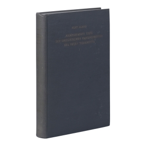 Kurzgefasste Liste der griechischen Handschriften des Neuen Testaments. I. Gesamtübersicht. — Aland, Kurt.