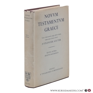 Novum Testamentum Graece. Editio altera penitus reformata. — Souter, Alexander.