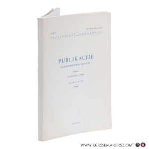Publikacije Elektrotehnickog Fakulteta. Serija: Matematika i Fizika, No. 678–715 (1980). — Mitrinovic, D. S. / G. Kalajdzic / L. Carlitz / A. O. Pittenger / a.o.