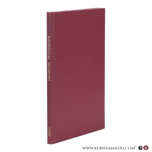 Differential Geometry. Tutorial Text No. 5. — Mitrinovic, D.S. / Ulcar, J. / R. S. Anderssen.