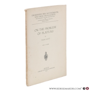 On the Problem of Plateau. With 1 figure. — Radó, Tibor.