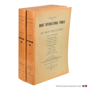 Traité de droit international public. Le droit de la paix. [2 volumes]. — Sibert, Marcel.