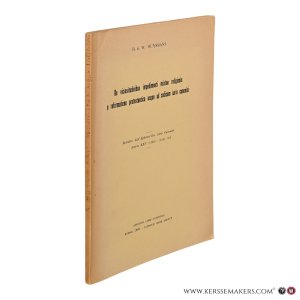 De vicissitudinibus impedimenti mixtae religionis a reformatione protestantica usque ad codicem iuris canonici. Estratto dall'Ephemerides Iuris Canonici Annus XXV (1969) - Num. 3-4. — Huysmans, R.G.W.