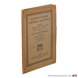 Magistri Eckardi. Quaestiones Parisienses. — Dondaine, Antonius (ed.).